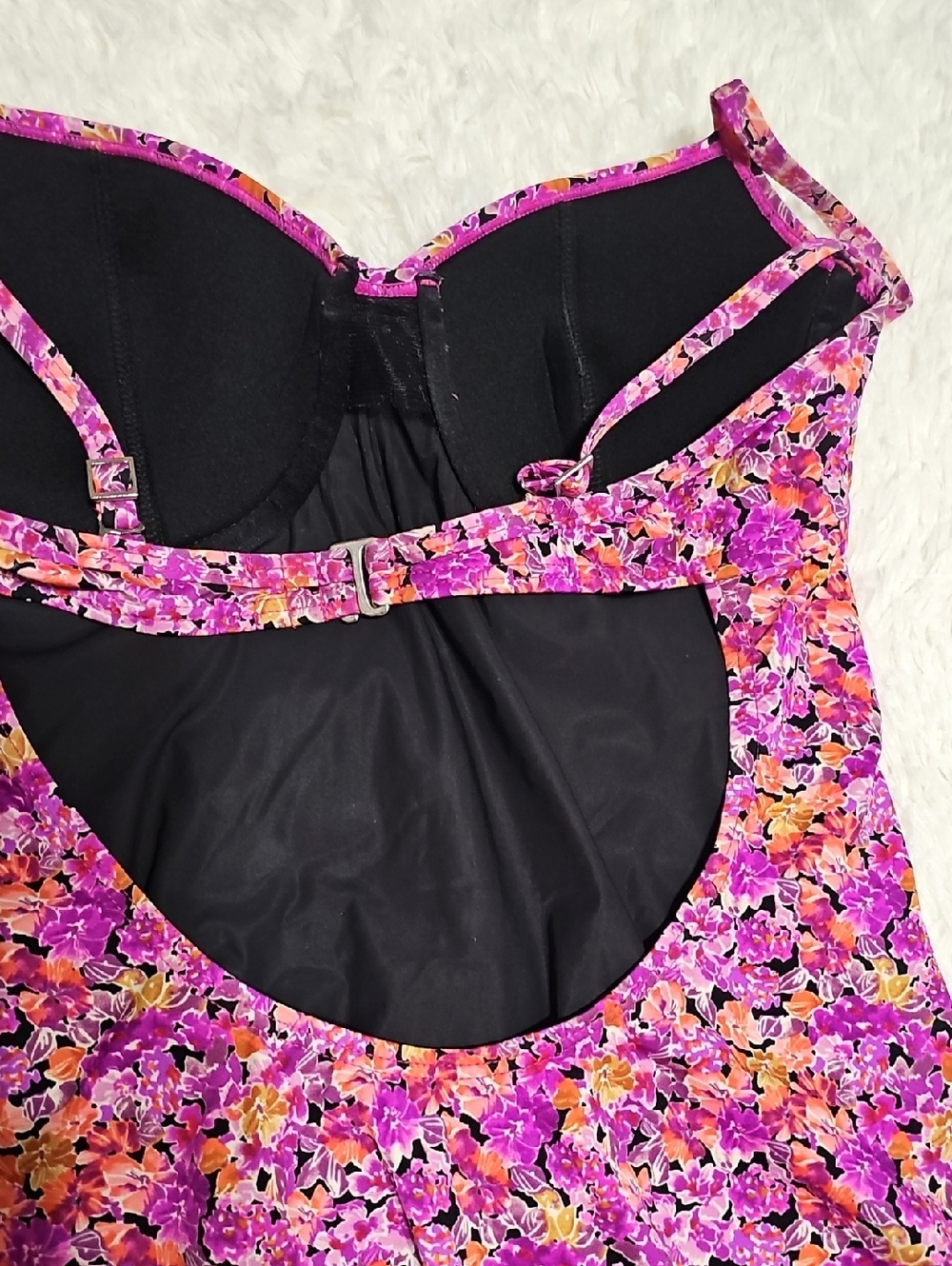 Watersun Purple Floral One-Piece Swimsuit - Picture 7 of 12